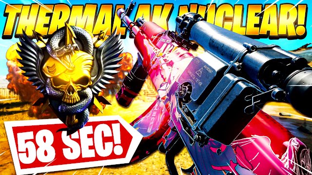 FAST 58 SECOND NUCLEAR w/ THERMAL AK-47! (Black Ops Cold War FAST Nuke)