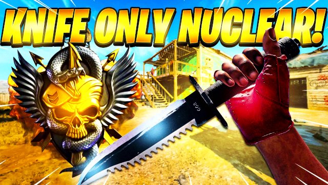 I dropped a KNIFE ONLY NUCLEAR on BLACK OPS COLD WAR! (Cold War Knife Only Nuke)