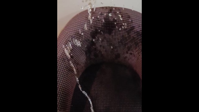 Hard cock power pissing round my bedroom with cum finish