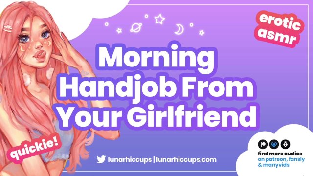 ASMR  Giving You a Handjob And Eating Your Cum Before You Leave for Work (Audio Roleplay GFE)