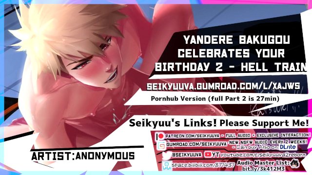 PART 2 (My Hero Academia) Daddy Bakugou's HOT BIRTHDAY FUCK - Subway