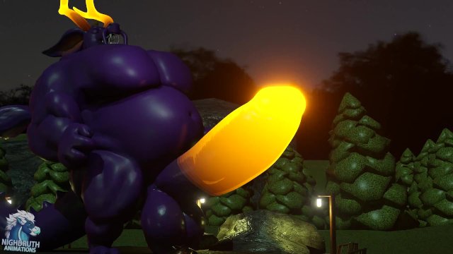 Tab Dragon's Hyper Halloween Muscle Growth Animation