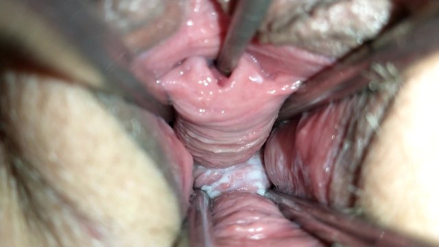 Pussy spreader 👀 fucking peehole with chopsticks