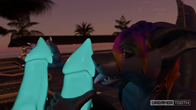 RISKY SHARK BLOWJOB DRAINS DUAL DICKED DRAGON [ROUGH] [DEEPTHROAT] [MUSCULAR]