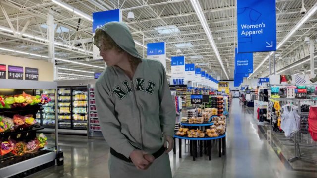 Straight Twink lost a bet and had to Jerk off at the supermarket and got CAUGHT