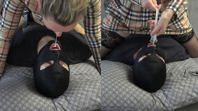 Wife Fucked Neighbor - Husband Ate his Cum from Condom and own sperm for Dessert (english subtitles)
