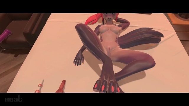 POV Eating Out a Furry Wolfgirl after a messy Footjob