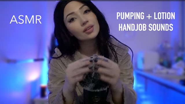 ASMR WET CREAMY SOUNDS 😛 LOTION ON CONDOM MIC 💦🧴 PUMPING, HEAD MASSAGE