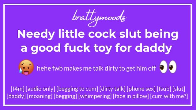 needy little cock slut [f] being a good fuck toy for daddy + dirty talk