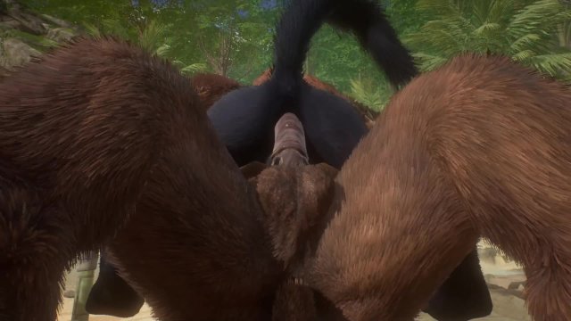 Minotaur Cums HUGE Load Inside Wolf Male (Gay Mating)  Wild Life Furry