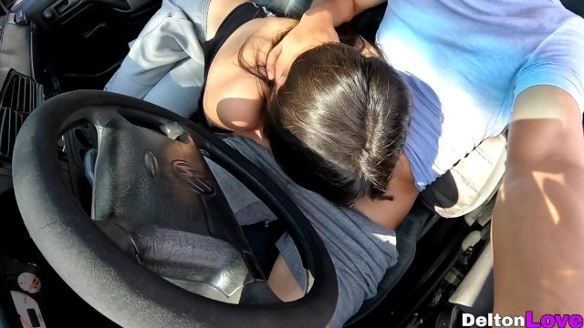 BLOWJOB IN THE CAR after school
