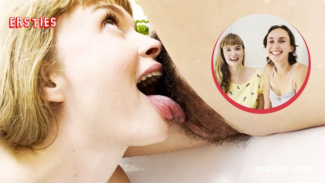 Laney Tastes Olive's Hairy Pussy
