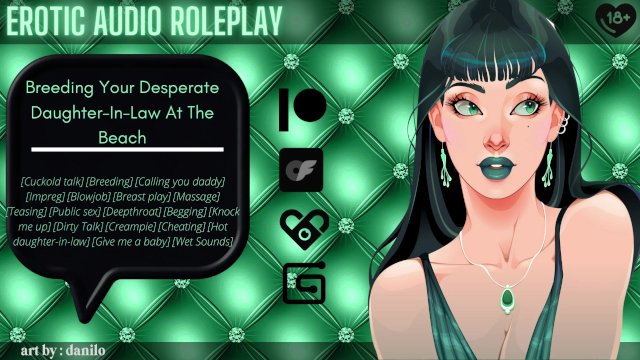 [Audio Roleplay] Breeding Your Desperate Daughter-In-Law At The Beach [Breed Me]