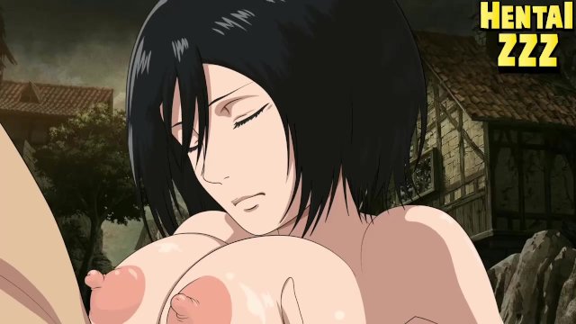 Attack on titan hentai Mikasa Ackerman titjob
