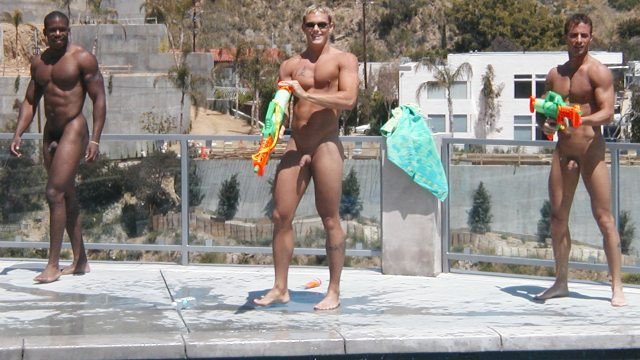NAKED FRAT BOY POOL PARTY- No Suits Allowed