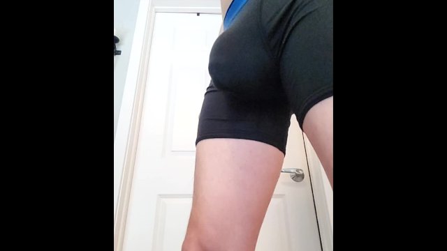 huge balls and cock  bulge in tight boxer breifs