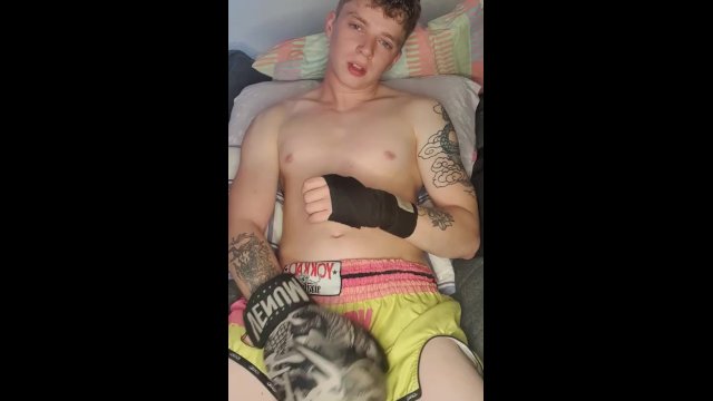 Found a straight kickboxer on Onlyfans @thedogswangfree