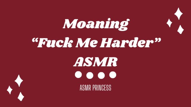 ASMR “Fuck Me Harder” F4M