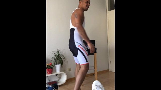 brazilian student from berlin in boots at the german gayheim casting audition