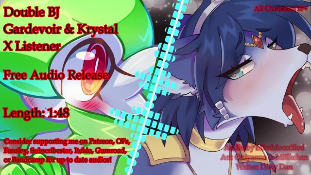 Double BJ  Gardevoir x Krystal Fox x Listener (Erotic Furry Threesome Audio)
