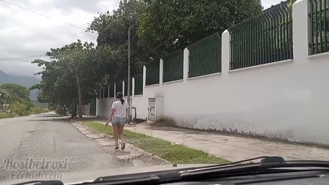I meet my rich neighbor and give her a ride!! unexpected end.