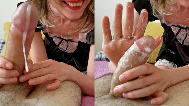 Ruined Orgasm  keep jerking off after he CUM TWICE have fun with his MILKING cock - Sheila Moore