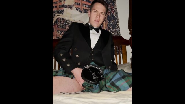 just a Scottish boy wearing his kilt )