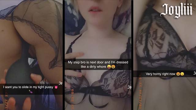 Snapchat slut sexting with hairbrush while step bro next door (@joyliii_real add me)