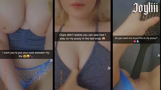 Sexting my step bro on Snapchat until he fucks me and cums in my pussy (@joyliii_real add me)
