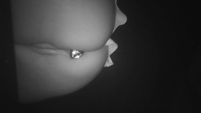MICRO SKIRT NO PANTIES BUTT PLUG AT CLUB
