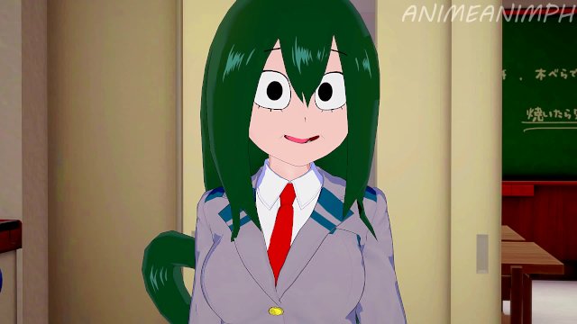 Deku and Tsuyu Asui Fuck Between Study Hours While Nobody is Watching - My Hero Academia Hentai 3d
