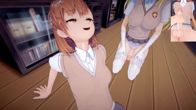 Railgun - Futa Misaki and Futa Misaka  Male taker POV