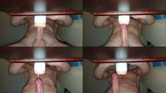 Hot Guy Doggystyle Fucking His Flashlight, Juicy Moaning And 2 Juicy Cumshots