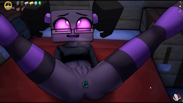 HornyCraft [Minecraft Hentai game ] Ep.13 enderman puts huge anal beads in her ass