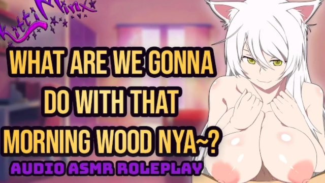 ASMR - Your Big Boob Neko Cat Girlfriend Sucks Your Morning Wood Hard! Hentai Anime Audio Roleplay