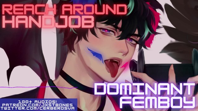 Reach around Handjob from a Femboy Cheerleader  NSFW Audio Roleplay and ASMR Male Moaning