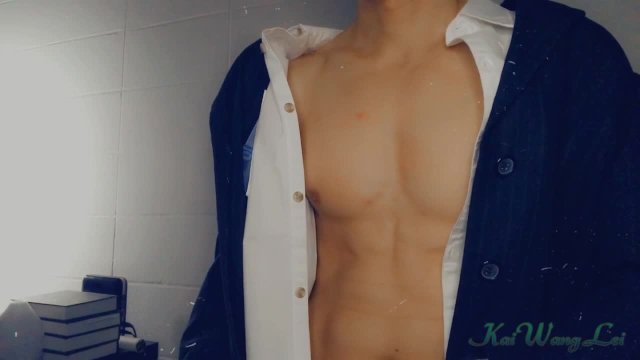 Asian Boss cums hard over your body