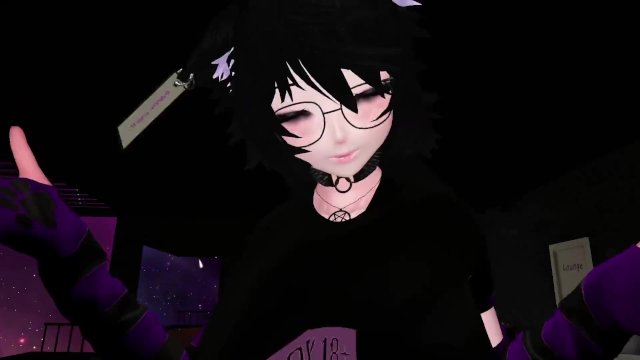 goth stranger sucks and fucks you at VR party