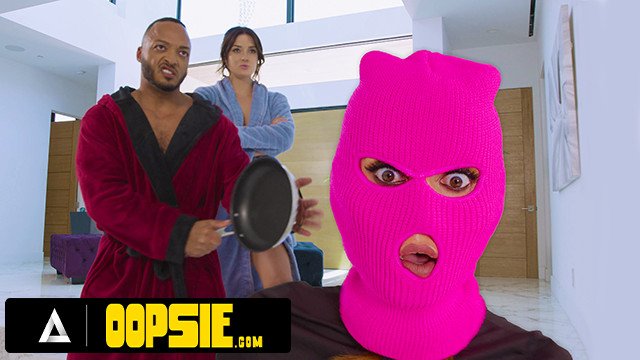 OOPSIE - Sneaky Trans Babe Korra Del Rio CAUGHT & DISCIPLINED With ROUGH THREESOME + FACIAL!