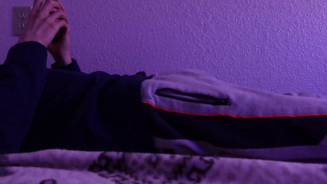 my camera was left on, and it caught me having a quickie before bed.