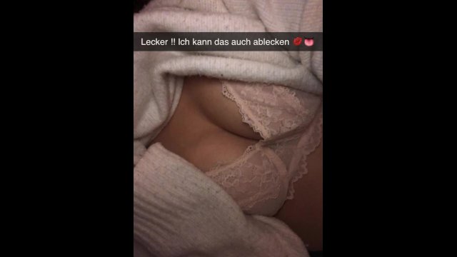 Shy German Girl fucks Best Friend on Snapchat