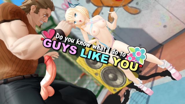 Ballbusting Anime - Teen Bitch Destroys a Mans Balls at the Park