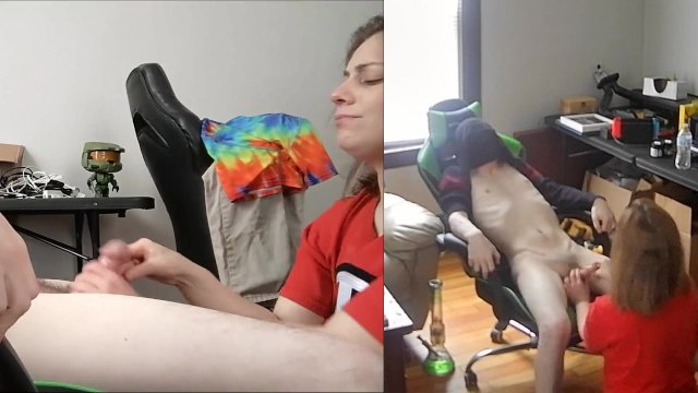 OMG He's Gushing! - Heaher Kane Jerks off Stranger & Humilates Stranger