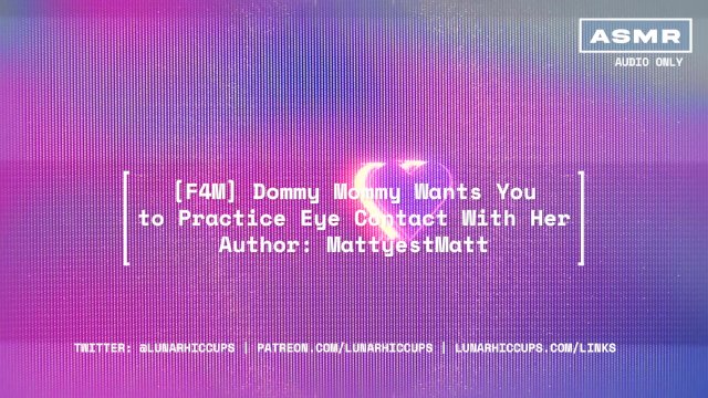 ASMR Femdom Dommy MommyDominant Gives Eye Contact Handjob (Not Related) (Audio Roleplay)